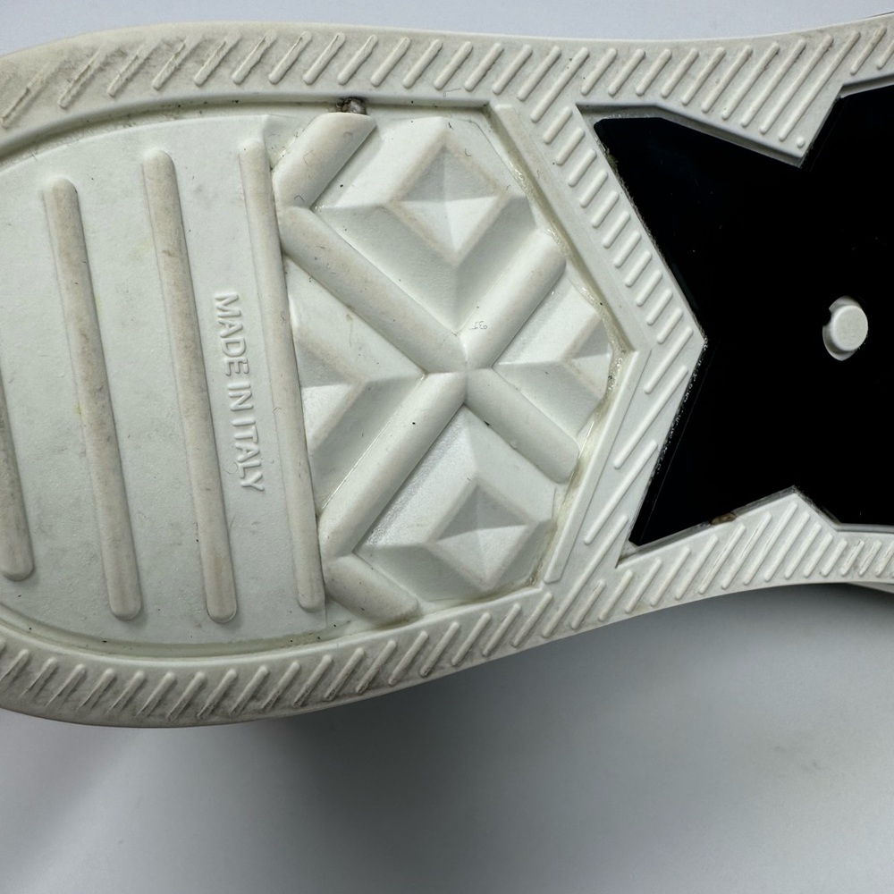 💯Authentic CHRISTIAN DIOR Knit Calfskin Womens Walk'N'Dior High Top Shoes 37.5 - Picture 8 of 9